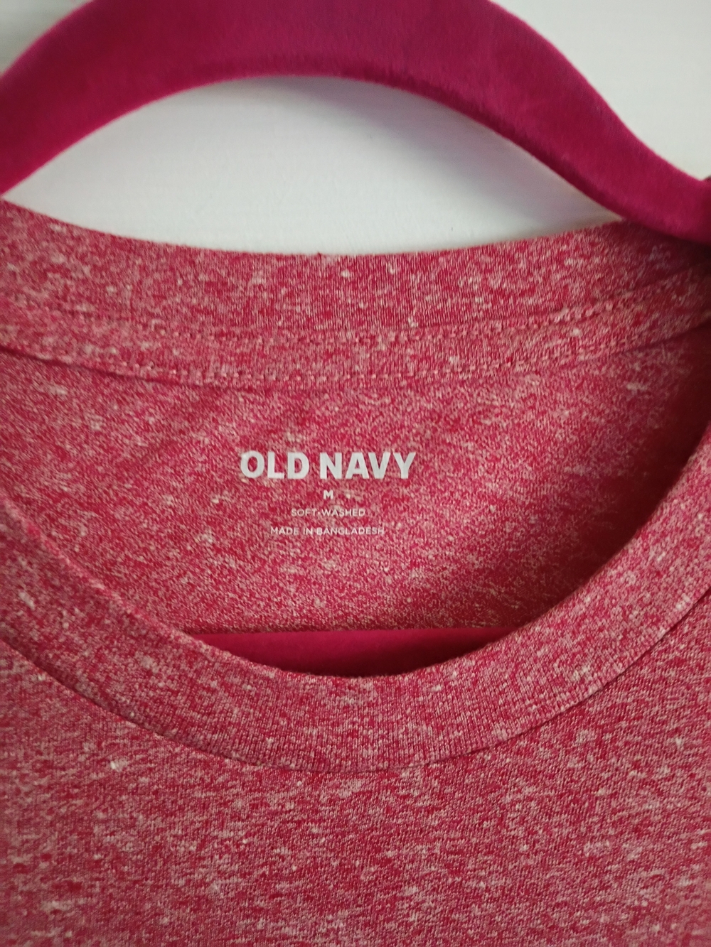 Old Navy New Red Heather Short-Sleeve Crew Tee - Picture 3 of 8